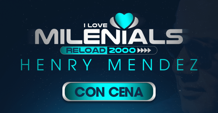 ENTRADA 15€ CENA + 1 COPA I LOVE MILENIALS