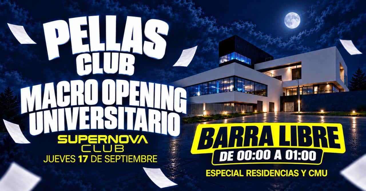 ENTRADA 1 COPA–10€ -PELLAS OPENING-JUE 17 SEP